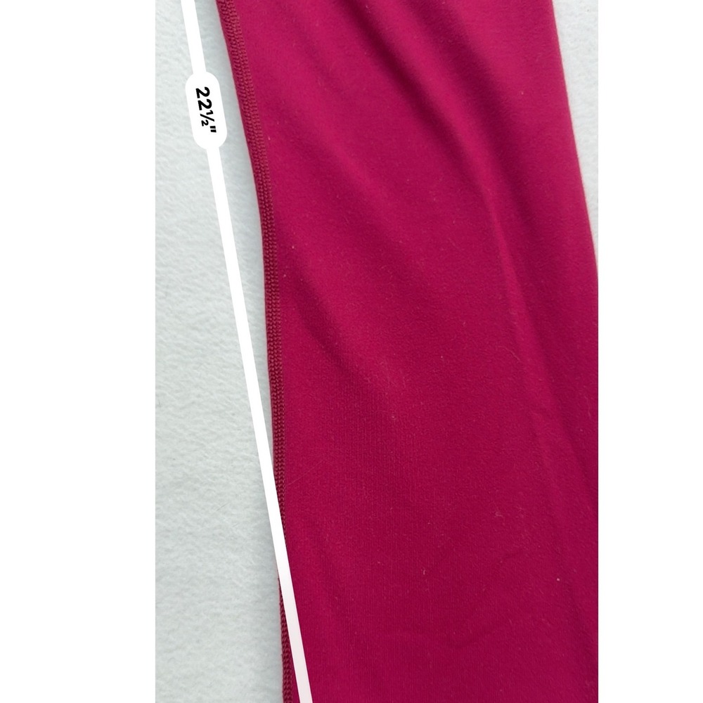 Lululemon Wunder Under Mid-Rise Cropped Leggings Womens 4 Berry Pink - Picture 5 of 8